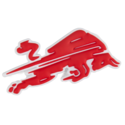 RB Leipzig PVC Magnet - Dynamischer Roter Bulle - RBL
