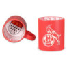 1. FC Köln Tasse - Logo Prägung - rot mit Innendekor Kaffeetasse Becher