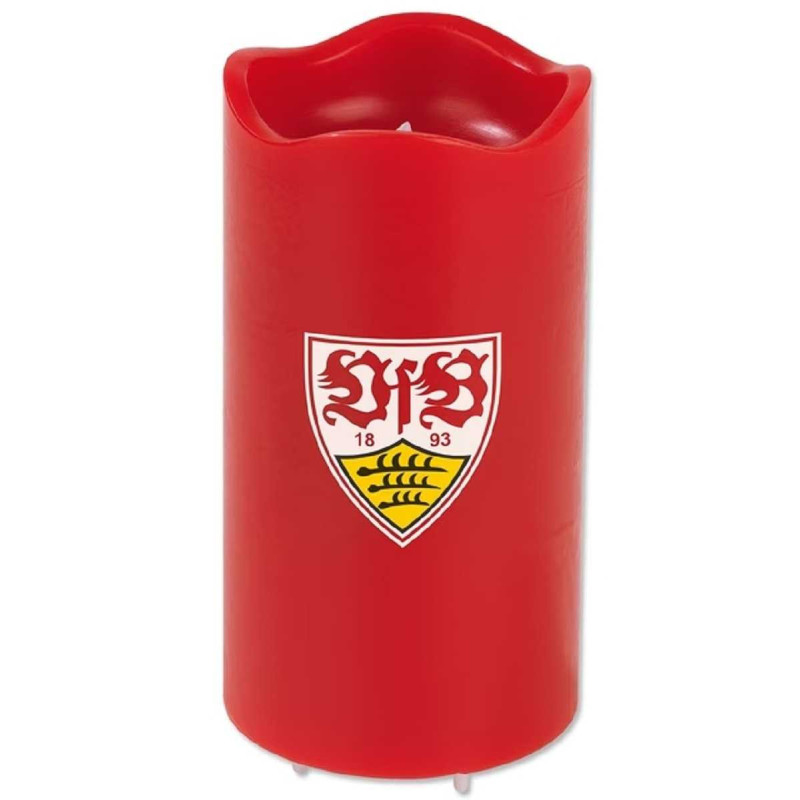 VfB Stuttgart - LED Echtwachskerze - Kerze mit Fernbedienung