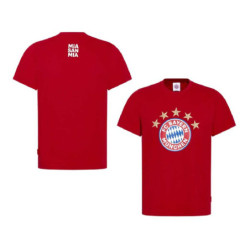 FC Bayern München T-Shirt - 5 Sterne - Logo rot FCB Shirt div. Größen