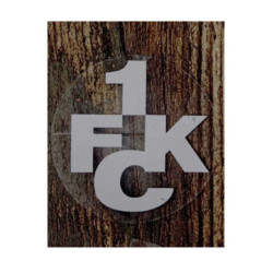 1. FC Kaiserslautern Autoaufkleber - innen silber -  Aufkleber 6 cm FCK Sticker
