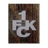 1. FC Kaiserslautern Autoaufkleber - innen silber -  Aufkleber 6 cm FCK Sticker