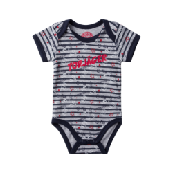 FC Bayern München Baby Body - Torjäger - blau/grau Kurzarm Bodie FCB - diverse Größen