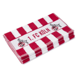 1. FC Köln Gästetuch - Blockstreifen - 2er Set Gäste Handtuch 50 x 30 cm