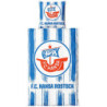 F.C. Hansa Rostock Bettwäsche - Streifen - 2-teilig 135 x 200 cm  im Jutebeutel FCH