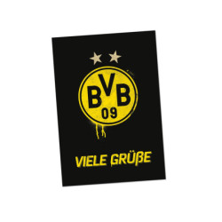 Borussia Dortmund Grußkarte - Viele Grüße - Karte BVB 09