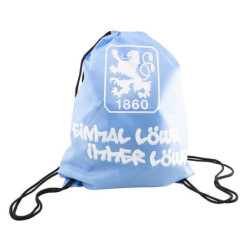 TSV 1860 München Turnbeutel - Einmal Löwe - blau Sportbeutel ELIL | Rucksack
