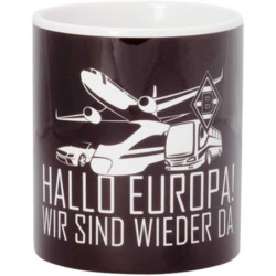 Borussia Mönchengladbach Tasse - Hallo Europa - Kaffeetasse |Becher | Kaffeepott BMG