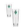 SV Werder Bremen Trinkglas - Raute - 2er Set Wasserglas Glas