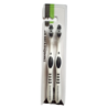 Borussia Mönchengladbach Zahnbürste 2er Set schwarz-weiß medium