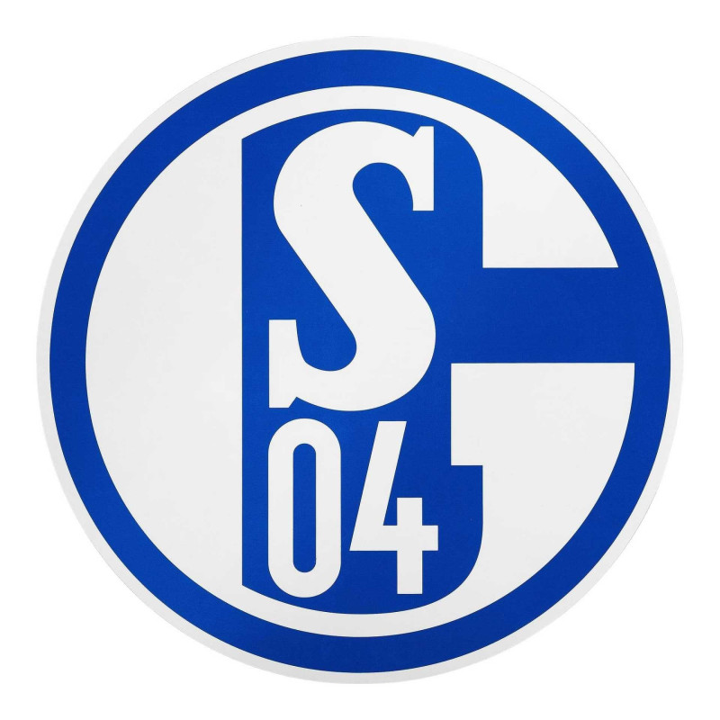 FC Schalke 04 Aufkleber XXL - Logo Blau-Weiß - Maxi Sticker 20 cm Autoaufkleber S04