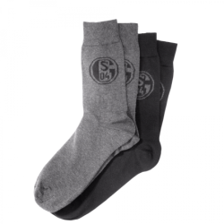 FC Schalke 04 Business Socken 2er Set schwarz|grau S04