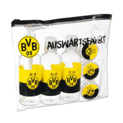 Borussia Dortmund Reise Set 8-teilig Travel Set Behälter Set Kosmetik Handgepäck BVB 09