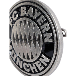 FC Bayern München Brosche - Logo silber -  Ø 26 mm | Anstecker Emblem | Button | Anstecknadel | FCB