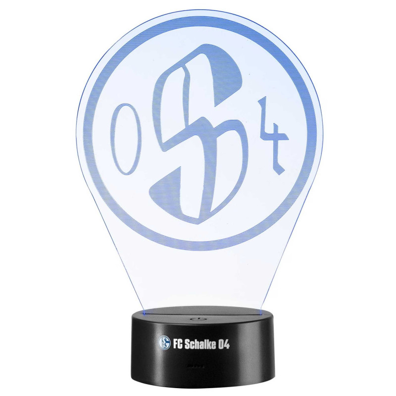 FC Schalke 04 LED Lampe - Retro Logo - Nachtlicht | Leuchte | S04