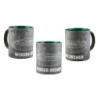 SV Werder Bremen Tasse - Softtouch - grau/grün Kaffetasse | Becher