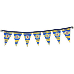Eintracht Braunschweig Autowimpel Kette - Streifen - 60 cm | Wimpelkette mit Saugnäpfen | BTSV