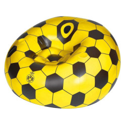 Sitzsack mit 2 Getränkehaltern | aufgeblasen ca.108x108x68 cm  | Fußballsessel BVB 09