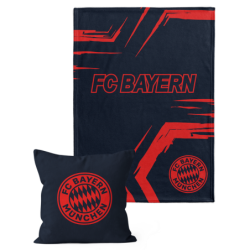 FC Bayern München Kuscheldecke und Kissen im Set Autumn FCB