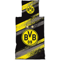 Borussia Dortmund Bettwäsche - Graffiti Streifen - 2-teilig im Jutebeutel BVB 09