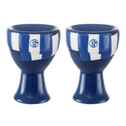 FC Schalke 04 Eierbecher 2er Set im Schal-Design S04