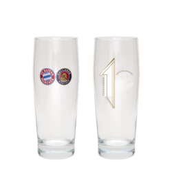 FC Bayern München 2er Set Halbeglas - Deutscher Meister 2022 - Serienmeister 0,5 l Glas FCB