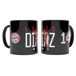 FC Bayern München Tasse - Luis Diaz - Schwarz | Spielertasse | Kaffeetasse | FCB