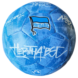 Hertha BSC Berlin Fußball - Graffiti - blau Fairtrade Ball Größe 5