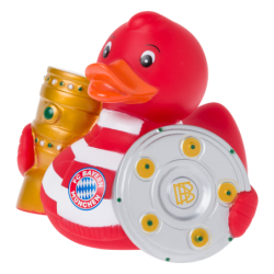 FC Bayern München Badeente - Erfolge - Quietscheente Double Gewinner Ente FCB