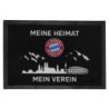 FC Bayern München Fan Fußmatte - Meine Heimat Mein Verein - schwarz Matte Logo Fußabtreter FCB