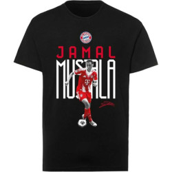 FC Bayern München T-Shirt - Jamal Musiala - schwarz| Unisex |Shirt FCB - Gr. XS bis M
