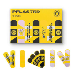 Borussia Dortmund Pflasterset - Emma - 10 Stück Kinderpflaster Pflasterbriefchen BVB 09