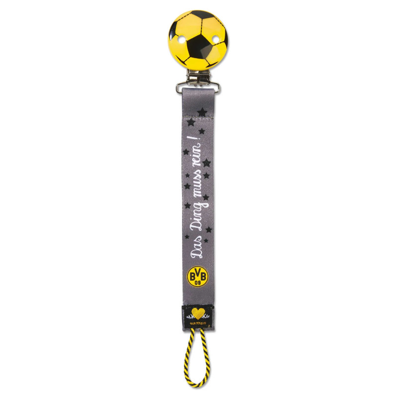 Borussia Dortmund Schnullerband - Ball - Schnullerkette BVB 09