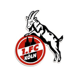 1. FC Köln Aufkleber - Hennes farbig - 25 cm Autoaufkleber Sticker