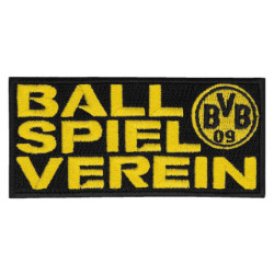 Borussia Dortmund Aufnäher - Ballspielverein - schwarz Patch | Aufbügler BVB 09