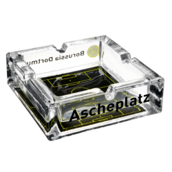 Borussia Dortmund Aschenbecher - Ascheplatz - Glas Ascher, Ashtray BVB 09
