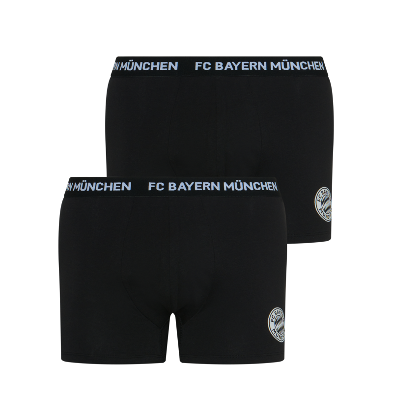 FC Bayern München Boxerpants 2er-Set schwarz Short Unterhose Boxershorts FCB