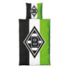 Borussia Mönchengladbach Bettwäsche - Schrägstreifen - 2-teilig s-w-g 135 x 200 cm BMG