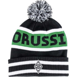 Borussia Mönchengladbach Bommelmütze - Borussia - Fanmütze s-w-g Mütze BMG