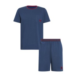 FC Bayern München Herren Shorty navy | kurzer Schlafanzug | FCB | Größe S