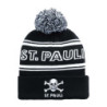 FC St. Pauli Bommelmütze  - Totenkopf St. Pauli - schwarz/weiß Mütze Strickmütze Wintermütze