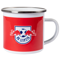 RB Leipzig Tasse - Emaille - rot-weiß Kaffeetasse | Becher RBL