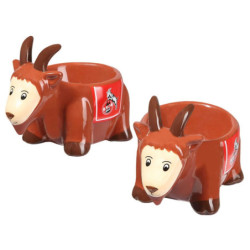 1. FC Köln Eierbecher - Hennes - 2er Set