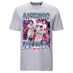 RB Leipzig Kinder T-Shirt - Nusa - Grau Shirt RBL | 140 bis 164