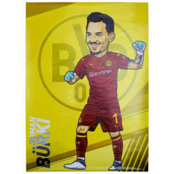 Borussia Dortmund Poster - Roman Bürki - Comic-Style 61 x 91.5 cm BVB 09