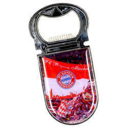 FC Bayern München Flaschenöffner - Fahne - Öffner | Magnet | Kapselheber | FCB