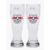 RB Leipzig Weißbierglas 2er Set - Logo - Glas Bierglas Weizenbierglas RBL