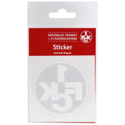 1. FC Kaiserslautern Aufkleber - innen rot - Autoaufkleber Ø 6.2 cm Sticker FCK