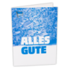 Hertha BSC Berlin Karte - Alles Gute - Fankurve Geburtstagskarte blau/weiß Glückwunschkarte