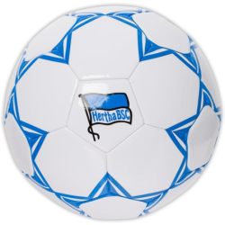 Hertha BSC Berlin Fußball - Graphic Fanball - weiß-blau Ball Größe 5 HBSCB